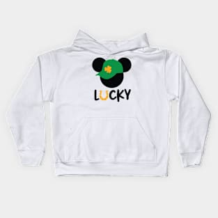 Lucky Hat St Patricks Day Kids Hoodie